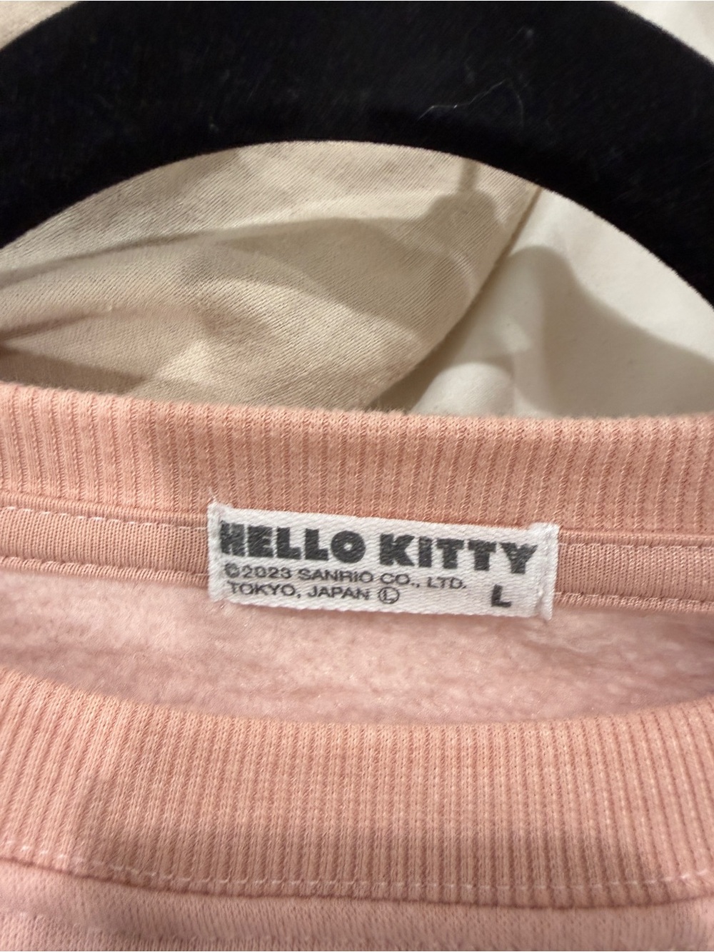 Hello Kitty Pink Crewneck Sweatshirt in size Large (Tokyo exclusive) - Picture 3 of 3